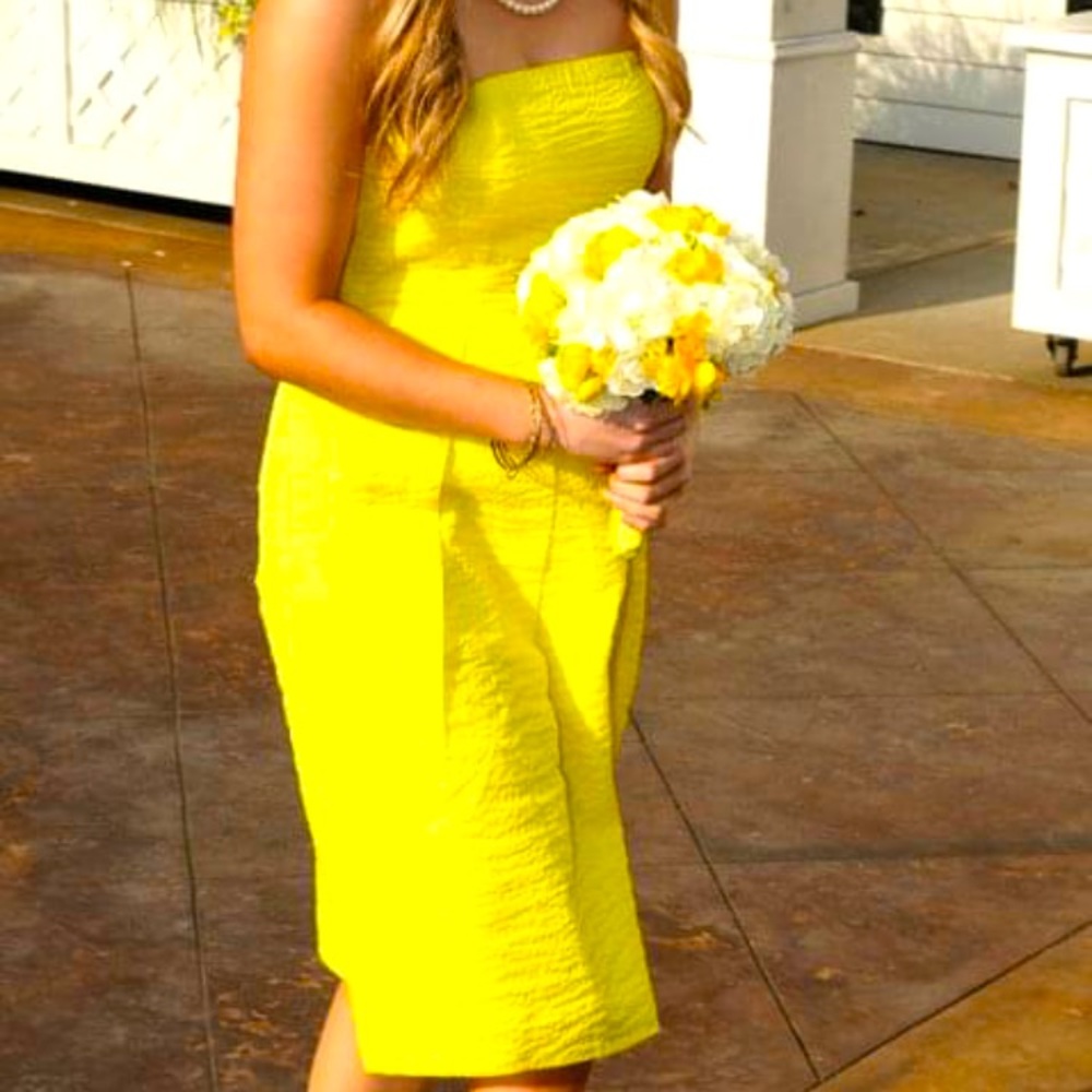J. crew yellow dress